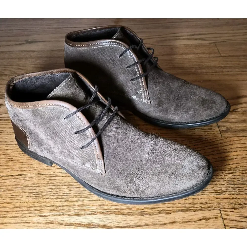 Joseph Abboud Men's‎ Brown Suede Leather Chukka Boots Size 9